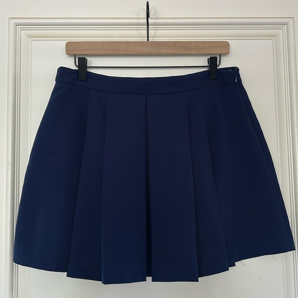 forever 21  blue pleated skirt